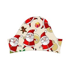 Santa Claus Patterns, Christmas Decorations Kids  Short Sleeve Velvet Dress from ArtsNow.com Right Sleeve