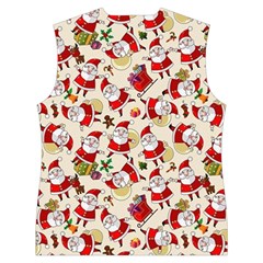 Santa Claus Patterns, Christmas Decorations Women s Button Up Vest from ArtsNow.com Back