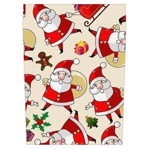 Santa Claus Patterns, Christmas Decorations Everyday Shoulder Bag with Pouch Bag from ArtsNow.com Left Pocket