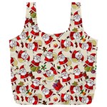 Santa Claus Patterns, Christmas Decorations Full Print Recycle Bag (XXL)