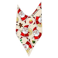 Santa Claus Patterns, Christmas Decorations Women s Long Sleeve Raglan T Side Left