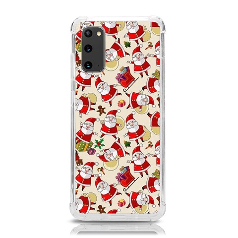 Santa Claus Patterns, Christmas Decorations Samsung Galaxy S20 6.2 Inch TPU UV Case from ArtsNow.com Front