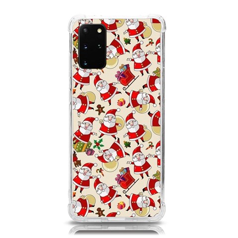 Santa Claus Patterns, Christmas Decorations Samsung Galaxy S20 Plus 6.7 Inch TPU UV Case from ArtsNow.com Front