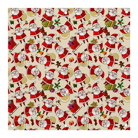 Santa Claus Patterns, Christmas Decorations Banner and Sign 3  x 3  from ArtsNow.com Front