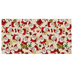 Santa Claus Patterns, Christmas Decorations Banner and Sign 4  x 2 