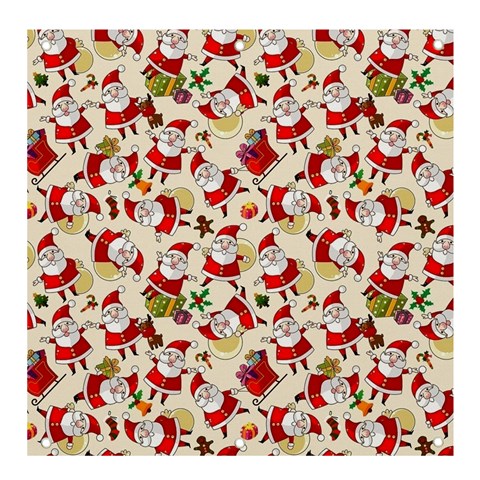 Santa Claus Patterns, Christmas Decorations Banner and Sign 4  x 4  from ArtsNow.com Front