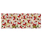 Santa Claus Patterns, Christmas Decorations Banner and Sign 8  x 3 