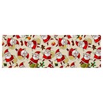 Santa Claus Patterns, Christmas Decorations Banner and Sign 12  x 4 