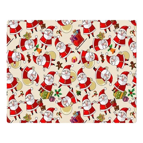 Santa Claus Patterns, Christmas Decorations Premium Plush Fleece Blanket (Large) from ArtsNow.com 80 x60  Blanket Front