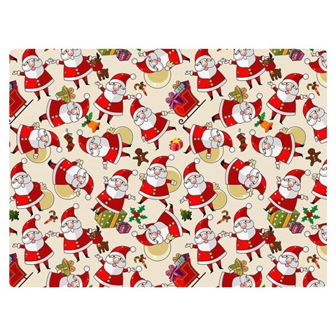 Santa Claus Patterns, Christmas Decorations Two Sides Premium Plush Fleece Blanket (Baby Size) from ArtsNow.com 40 x30  Blanket Front