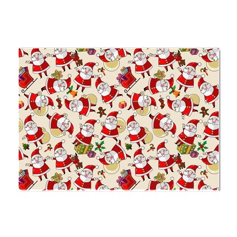 Santa Claus Patterns, Christmas Decorations Crystal Sticker (A4) from ArtsNow.com Front