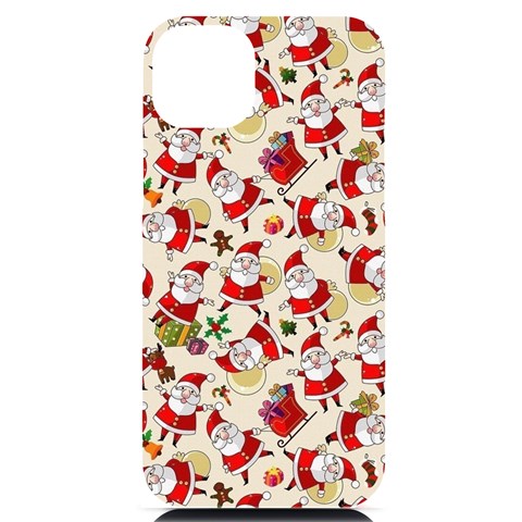 Santa Claus Patterns, Christmas Decorations iPhone 14 Plus Black UV Print Case from ArtsNow.com Front