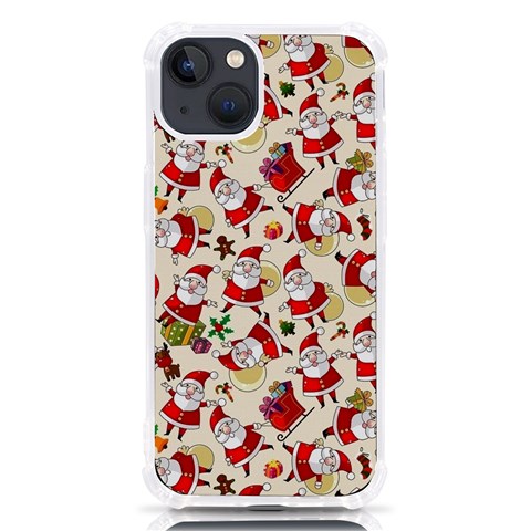 Santa Claus Patterns, Christmas Decorations iPhone 13 TPU UV Print Case from ArtsNow.com Front