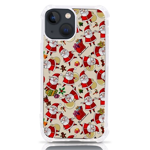 Santa Claus Patterns, Christmas Decorations iPhone 13 mini TPU UV Print Case from ArtsNow.com Front