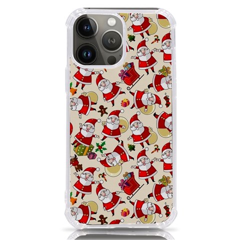 Santa Claus Patterns, Christmas Decorations iPhone 13 Pro Max TPU UV Print Case from ArtsNow.com Front