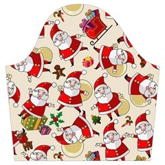 Santa Claus Patterns, Christmas Decorations Trumpet Sleeve Cropped Top from ArtsNow.com Sleeve Left