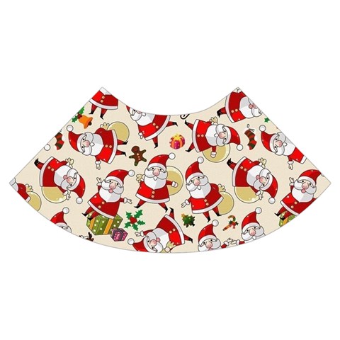 Santa Claus Patterns, Christmas Decorations Trumpet Sleeve Cropped Top from ArtsNow.com Cuff Left