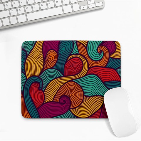 Swirly, Abstract, Multi Colored, Pattern, Small Mousepad from ArtsNow.com Front