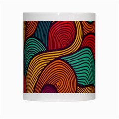 Swirly, Abstract, Multi Colored, Pattern, White Mug from ArtsNow.com Center