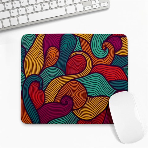 Swirly, Abstract, Multi Colored, Pattern, Large Mousepad from ArtsNow.com Front