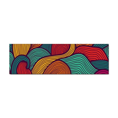 Swirly, Abstract, Multi Colored, Pattern, Sticker (Bumper) from ArtsNow.com Front