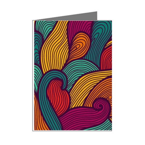 Swirly, Abstract, Multi Colored, Pattern, Mini Greeting Cards (Pkg of 8) from ArtsNow.com Right