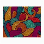 Swirly, Abstract, Multi Colored, Pattern, Small Glasses Cloth