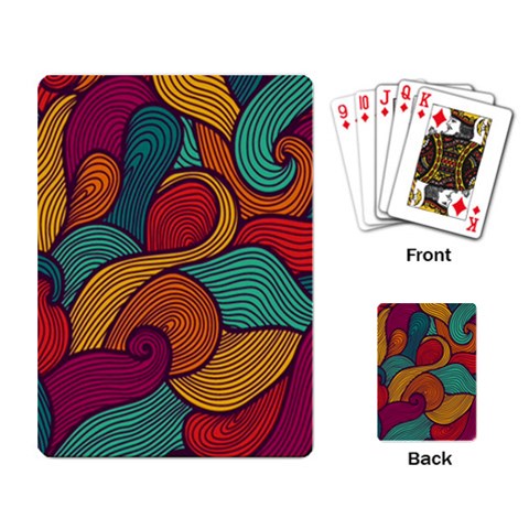 Swirly, Abstract, Multi Colored, Pattern, Playing Cards Single Design (Rectangle) from ArtsNow.com Back