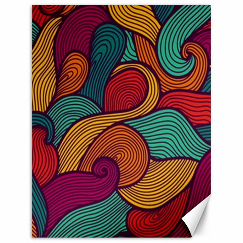 Swirly, Abstract, Multi Colored, Pattern, Canvas 12  x 16  from ArtsNow.com 11.86 x15.41  Canvas - 1