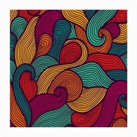 Swirly, Abstract, Multi Colored, Pattern, Medium Glasses Cloth from ArtsNow.com Front