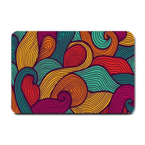 Swirly, Abstract, Multi Colored, Pattern, Small Doormat from ArtsNow.com 24 x16  Door Mat