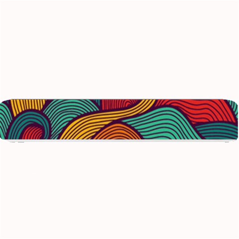 Swirly, Abstract, Multi Colored, Pattern, Small Bar Mat from ArtsNow.com 24 x4  Bar Mat