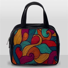 Swirly, Abstract, Multi Colored, Pattern, Classic Handbag (Two Sides) from ArtsNow.com Back