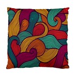 Swirly, Abstract, Multi Colored, Pattern, Standard Cushion Case (Two Sides)