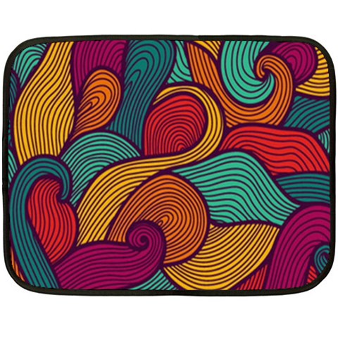 Swirly, Abstract, Multi Colored, Pattern, Fleece Blanket (Mini) from ArtsNow.com 35 x27  Blanket