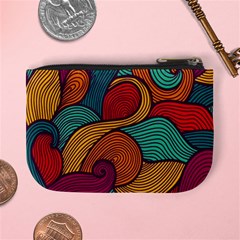 Swirly, Abstract, Multi Colored, Pattern, Mini Coin Purse from ArtsNow.com Back