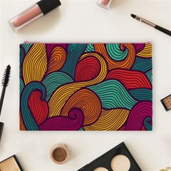 Swirly, Abstract, Multi Colored, Pattern, Cosmetic Bag (Large) from ArtsNow.com Front