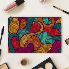 Swirly, Abstract, Multi Colored, Pattern, Cosmetic Bag (Large) from ArtsNow.com Front