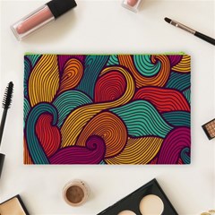 Swirly, Abstract, Multi Colored, Pattern, Cosmetic Bag (Large) from ArtsNow.com Back