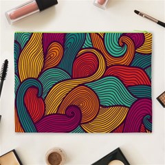 Swirly, Abstract, Multi Colored, Pattern, Cosmetic Bag (XL) from ArtsNow.com Back