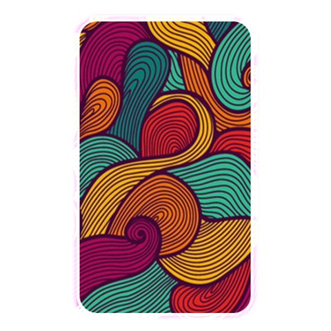 Swirly, Abstract, Multi Colored, Pattern, Memory Card Reader (Rectangular) from ArtsNow.com Front