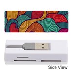 Swirly, Abstract, Multi Colored, Pattern, Memory Card Reader (Stick)