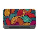 Swirly, Abstract, Multi Colored, Pattern, Memory Card Reader with CF