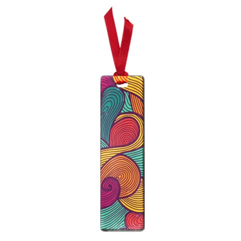 Swirly, Abstract, Multi Colored, Pattern, Small Book Marks from ArtsNow.com Front