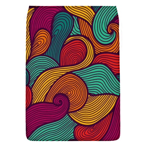 Swirly, Abstract, Multi Colored, Pattern, Removable Flap Cover (S) from ArtsNow.com Front