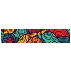 Swirly, Abstract, Multi Colored, Pattern, Small Premium Plush Fleece Scarf from ArtsNow.com Back