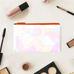 Swirly, Abstract, Multi Colored, Pattern, Cosmetic Bag (XS) from ArtsNow.com Front