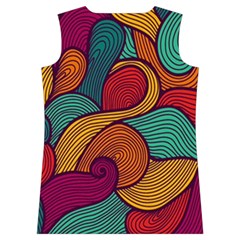 Swirly, Abstract, Multi Colored, Pattern, Women s Basketball Tank Top from ArtsNow.com Back