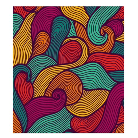 Swirly, Abstract, Multi Colored, Pattern, Duvet Cover (King Size) from ArtsNow.com Duvet Quilt