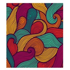 Swirly, Abstract, Multi Colored, Pattern, Duvet Cover Double Side (King Size) from ArtsNow.com Front